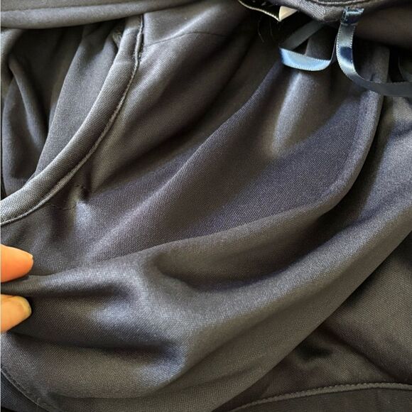 Mac Duggal NWOT Navy Blue One-Shoulder Gown with Silver Accents High Stretch 12 - Picture 8 of 13